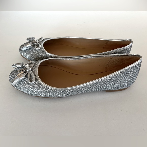 EUC Coach Metallic Silver Benni Ballet Flat, size 8.5B - Picture 9 of 9